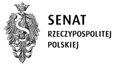 logo senatu RP: po lewej stronie orzeł z widoczną literą S oraz napis senat rzeczypospolitej polskiej