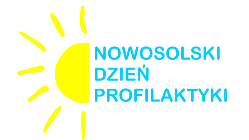 słońce4e z napisem Nowosolski Dzień Profilaktyki