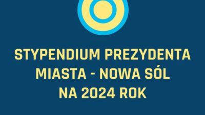 wizerunek medalu i napis: stypendium prezydenta miasta - Nowa Sól na 2024 rok